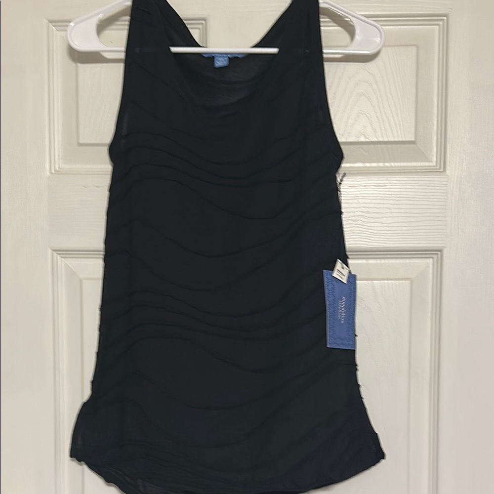 Simply Vera Vera Wang Black Shear Tank  Top